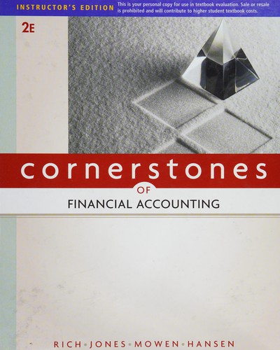 Cornerstones of financial accounting