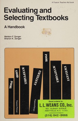Handbook for evaluating and selecting textbooks (A Fearon teacher-aid book)