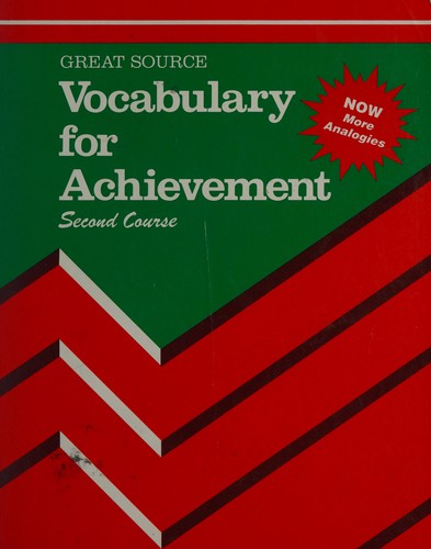 Houghton Mifflin vocabulary for achievement