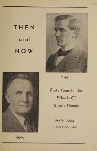 Then and now