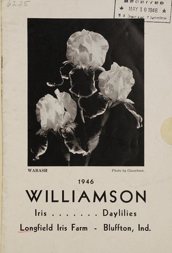Williamson iris, daylilies, 1946