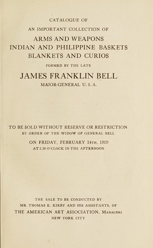 Arms and weapons, Indian and Philippine baskets, blankets and curios
