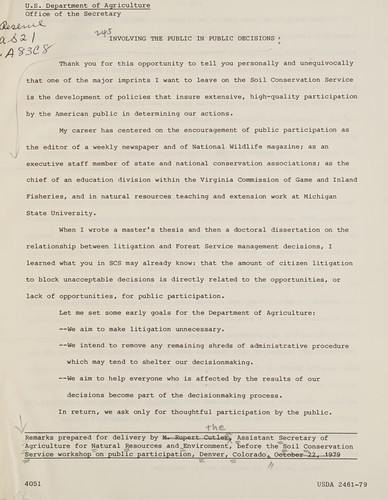 Involving the public in public decisions