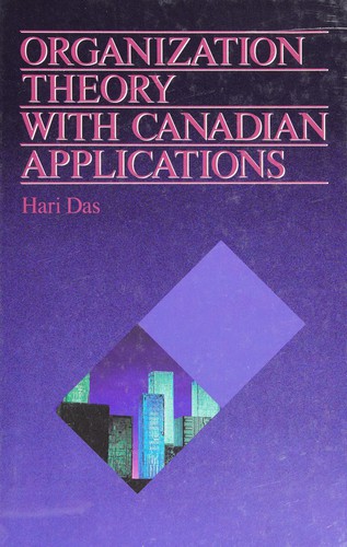 Organization theory with Canadian applications