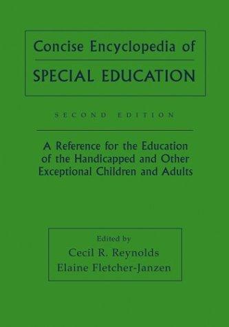 Concise encyclopedia of special education