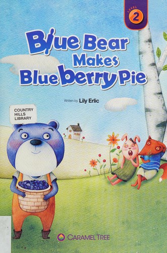 Blue bear makes blueberry pie