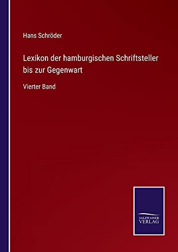 Lexikon der hamburgischen Schriftsteller bis zur Gegenwart