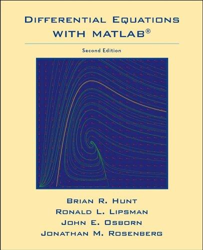Differential equations with MATLAB