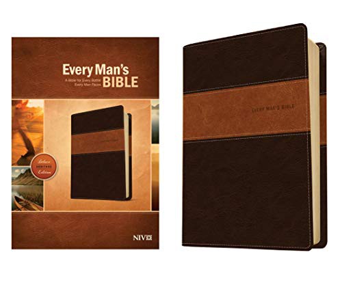 Every Man's Bible NIV, Deluxe Heritage Edition, TuTone  – Study Bible for Men with Study Notes, Book Introductions, and 44 Charts