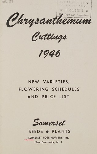 Chrysanthemums cuttings, 1946