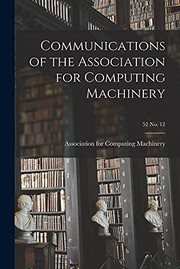 Communications of the Association for Computing Machinery; 52 No. 12