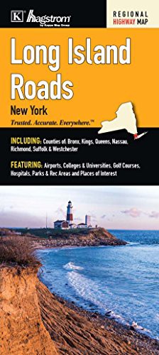 Long Island, NY Roads Fold Map
