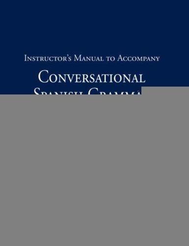 Conversational Spanish Grammar for the Hospitality Classroom