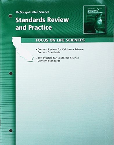Science Standards Review and Practice Book Life Science Grade 7