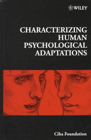 Characterizing human psycholocial adaptations