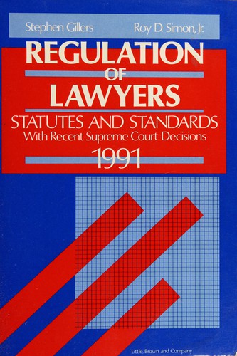 Regulation of Lawyers Statutes and Standards/Supplement