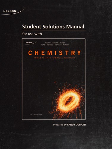 Student solutions manual for use with Chemistry