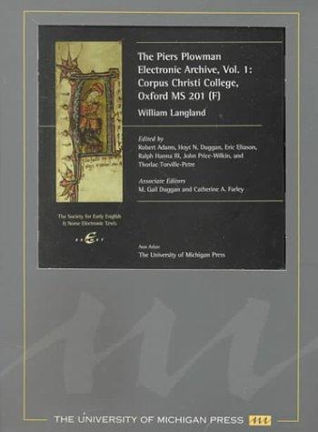 The "Piers Plowman" Electronic Archive, Vol. 1