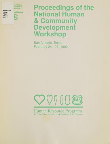 Proceedings of the National Human & Community Development Workshop