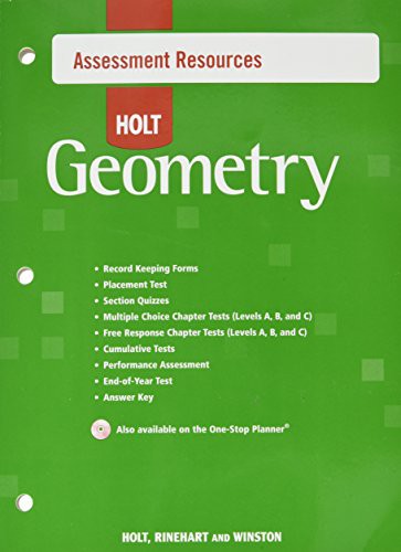 Assessment Resources With Answer Key Geometry 2007