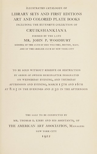 Library sets and first editions, art and colored plate books