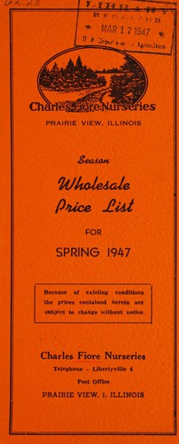 Wholesale price list