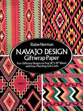 Navajo Design Giftwrap Paper (Giftwrap--4 Sheets, 4 Designs)