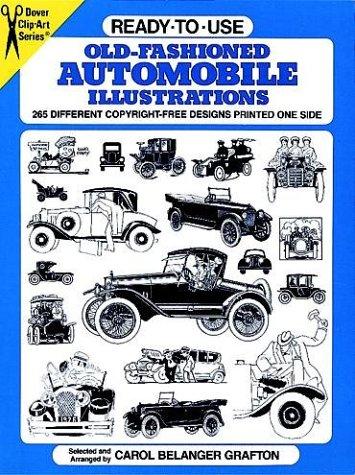 Ready-to-Use Old-Fashioned Automobile Illustrations
