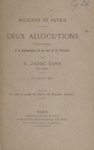 Religion et patrie