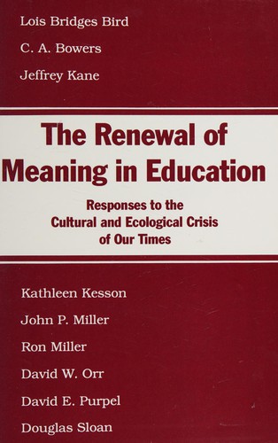 Renewal of meaning in education