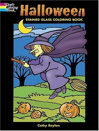 Halloween Stained Glass Coloring Book