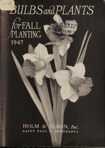 Bulbs and plants for fall planting, 1947