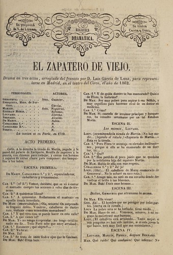 El zapatero de viejo
