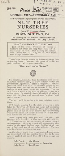 Price list, spring, 1947, February 1st / Nut Tree Nurseries ; John W. Hershey, owner
