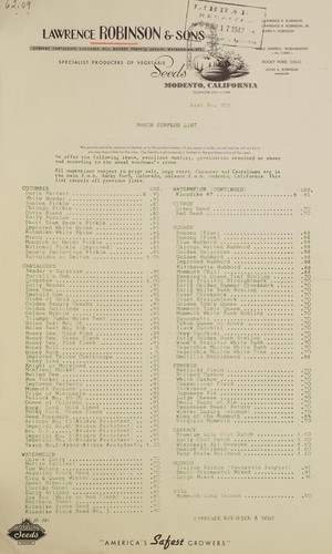March surplus list