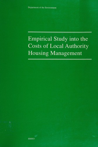 Empirical Study into the Costs of Local Authority Housing Management