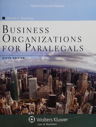 Business organizations for paralegals