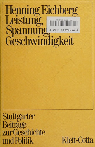 Leistung, Spannung, Geschwindigkeit