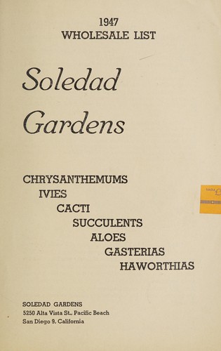1947 Wholesale price list