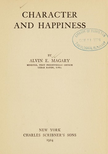 Character and happiness