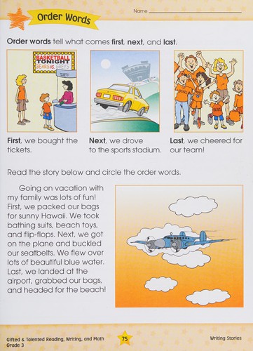 Grade 3 reading, writing & math