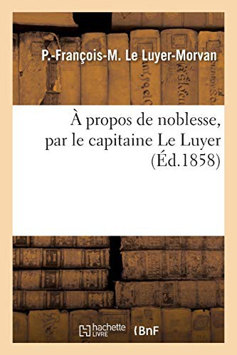 À propos de noblesse