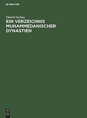 Ein Verzeichnis Muhammedanischer Dynastien