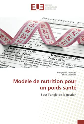 Modèle de nutrition pour un poids santé