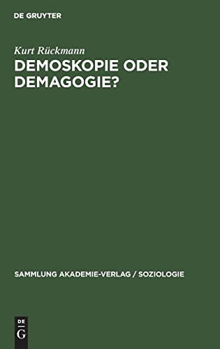 Demoskopie Oder Demagogie?