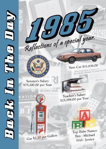 1985 Back In The Day - 24-page Greeting Card / Booklet with Envelope