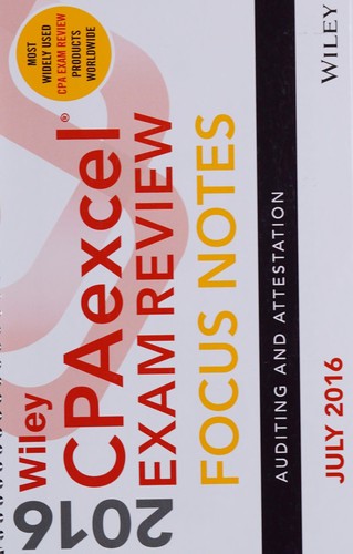 Wiley CPAexcel Exam Review July 2016 Focus Notes