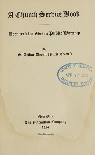 A church service book