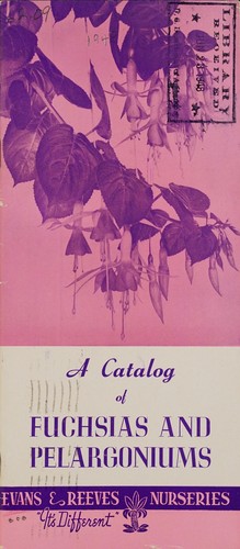 A catalogue of fuchsias and pelargoniums