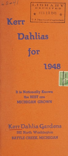 Kerr dahlias for 1948